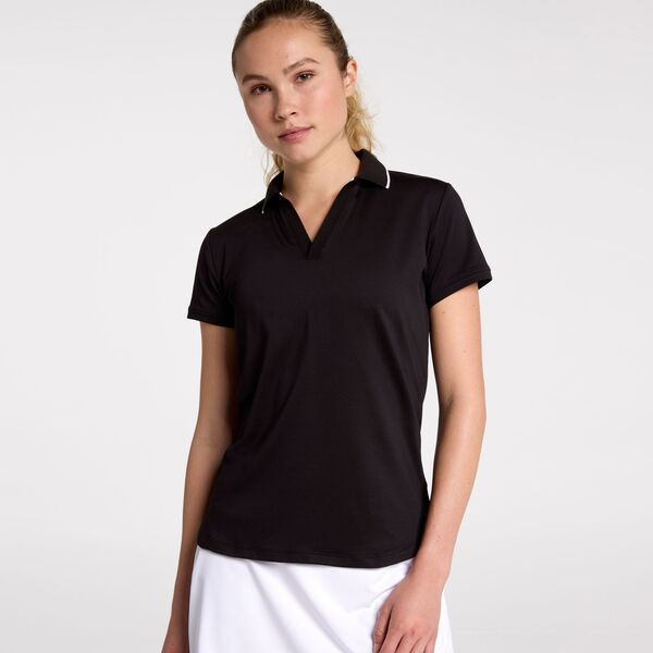 ウォルターヘーゲン レディース トップス シャツ Walter Hagen Womens Performance 11 Short Sleeve Johnny Pure Black ブラック