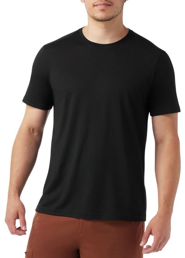 スマートウール メンズ トップス Tシャツ SmartWool Mens Active Short Sleeve TShirt Black ブラック