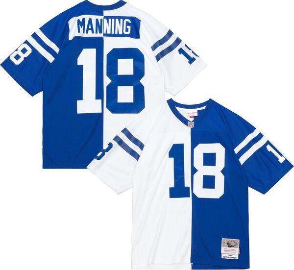 ミッチェルネス メンズ トップス シャツ ジャージー Mitchell Ness Mens Indianapolis Colts Peyton Manning 18 1998 Splithrowbac