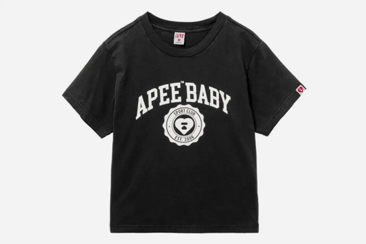 A BATHING APE アベイシングエイプ ベイビー プリント ショート 半袖Tシャツ (ブラック) xs