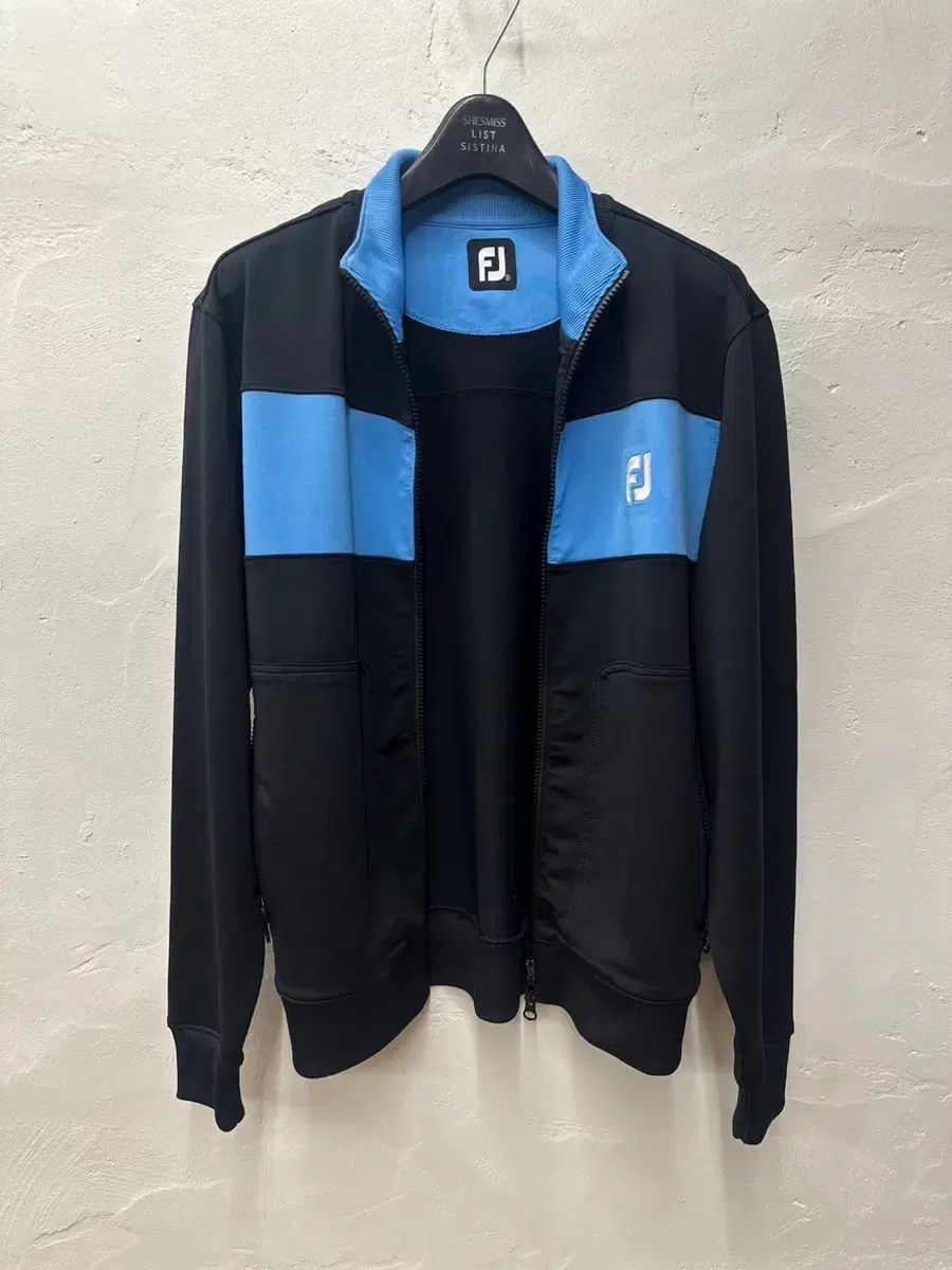 FootJoy フットジョイ ユニセックス ジャケット ブラック スカイブルー/ジップアップ/長袖 S