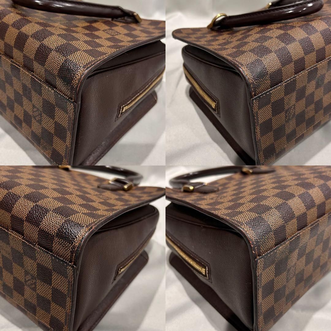 LOUISVUITTON ヴィトン ダミエ トリアナ ハンドバッグ ブラウン
