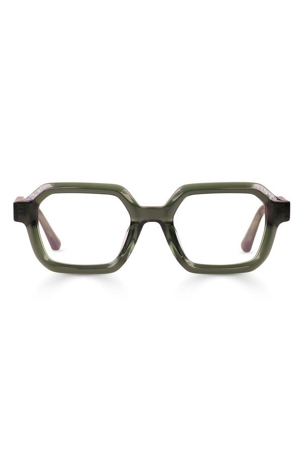 アイブブス レディース アクセサリー サングラス・アイウェア eyebobs EyeCon 46mm Squareadinglasses Olive Green Crystal グリーン