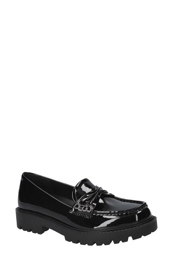 ベラヴィータ レディース シューズ スリッポン・ローファー Bella Vitavalon Lug Sole Loafer Black Patent ブラック