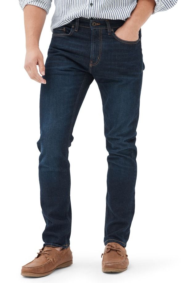 ロッドアンドグン メンズ ボトムス デニムパンツ ストレート ジーンズ Rodd Gunn Sutton Stretch Straight Leg Jeans Dark Blue ブルー