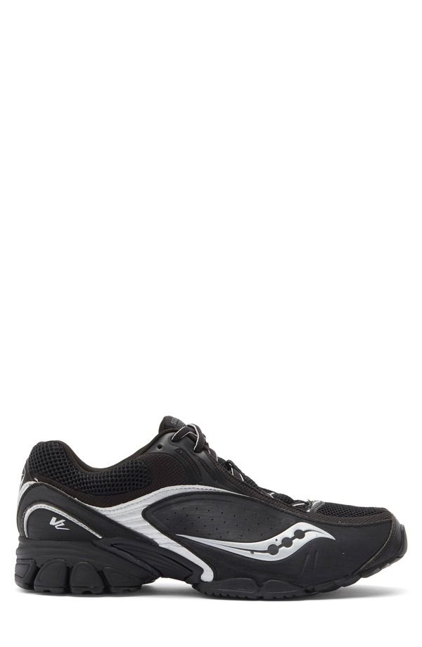 サッカニー レディース シューズ スニーカー Saucony Gender Inclusive ProGrid v2 Sneaker Black Silver ブラック