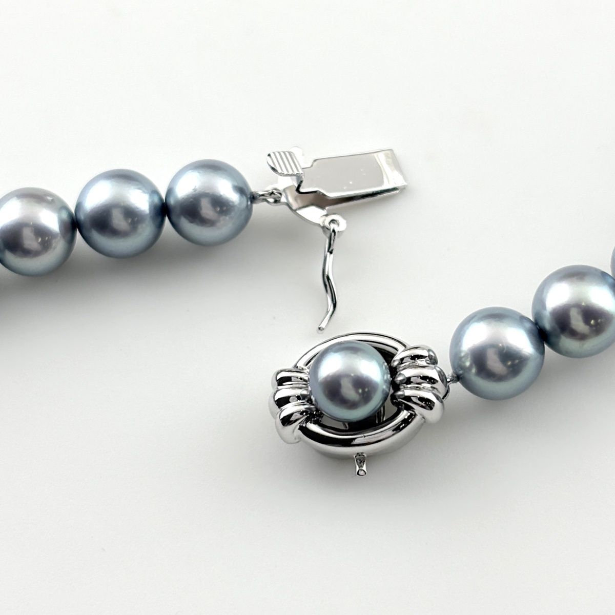 タサキ TASAKI パール ネックレス シルバー 真珠 ネックレス SV パール レディース 【中古】