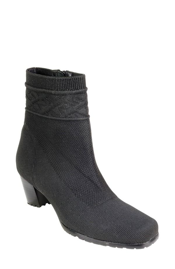 ダイビッドテイト レディース シューズ ブーツ・レインブーツ ニット David Tate Kalista Wateresistant Knit Bootie Black ブラック