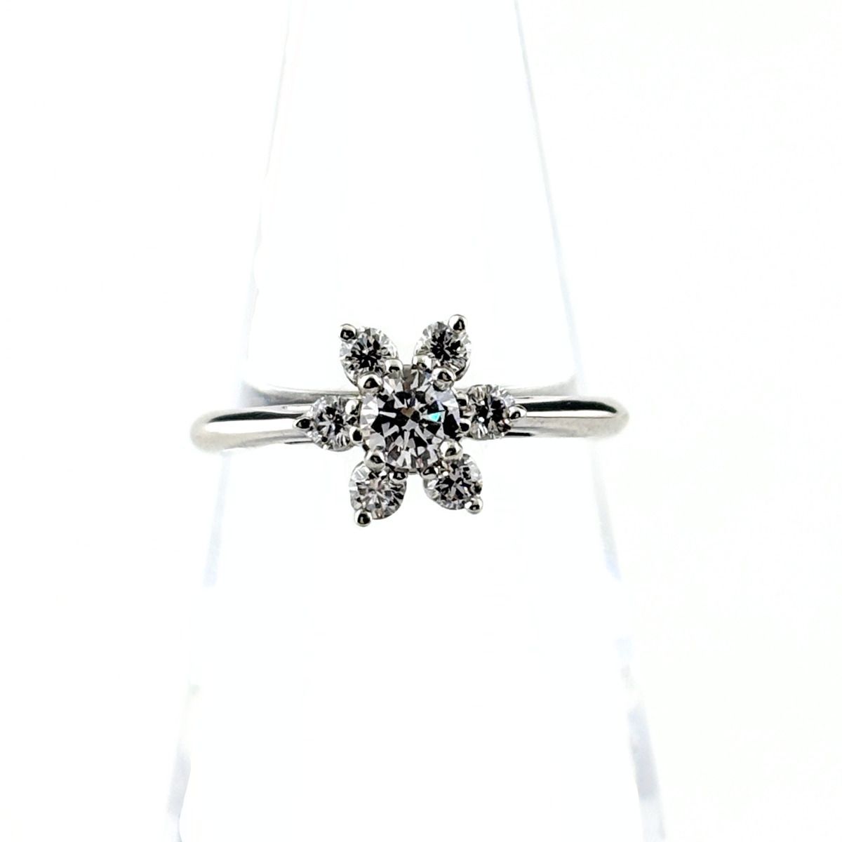 ティファニー TIFFANY&Co. バターカップ リング プラチナ 指輪 メレダイヤ リング 4.5 Pt950 ダイヤモンド レディース 【中古】