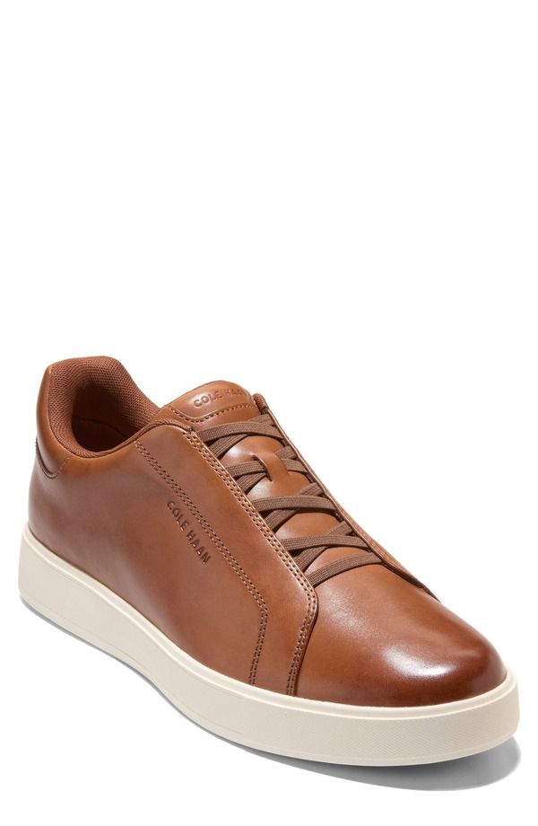 コールハーン メンズ シューズ スニーカー Cole Haan GrandPro Luxe SlipOn Sneaker British Tan Satin Finish Ivor タン