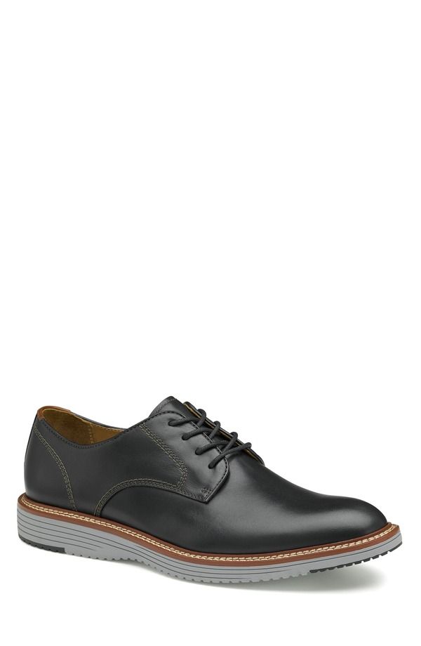 ジョンストンアンドマーフィー メンズ シューズ ダービー Johnston Murphy Upton Plain Toe Derby Black Full Grain Black ブラック