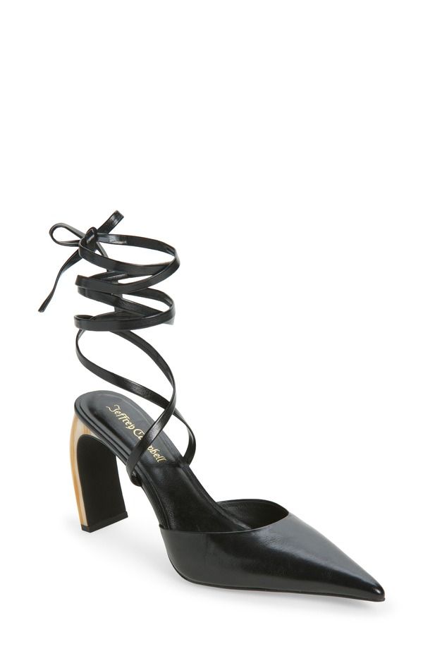 ジェフリー キャンベル レディース シューズ パンプス アンクル Jeffrey Campbell Accural Ankle Wrapointed Toe Pump Black ブラック