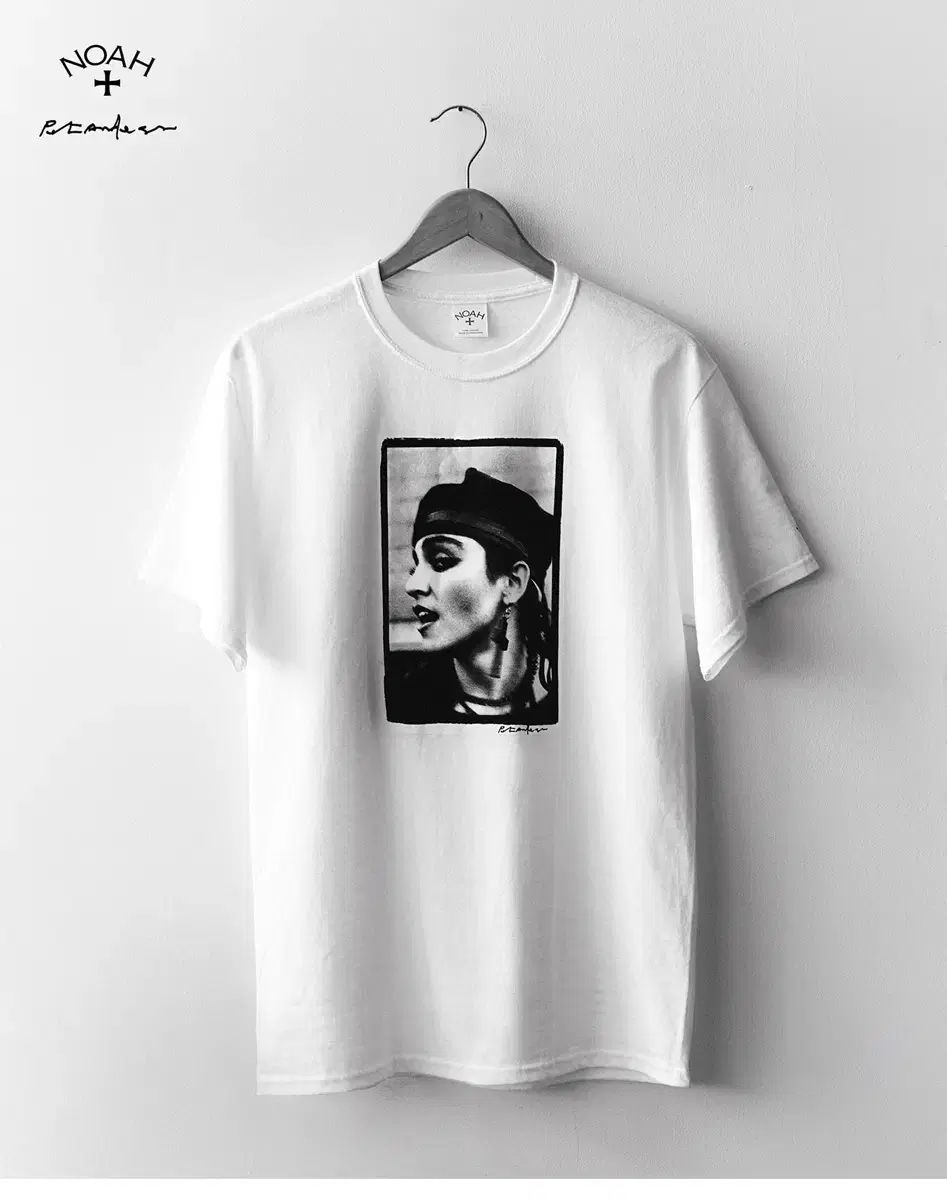 L ノア ピーター Kinloch Anderson 麻 Madonna Tシャツ 白
