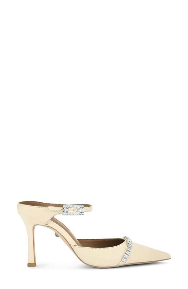 カートジェイガーロンドン レディース シューズ サンダル Kurt Geiger London Strass Pointed Toe Mule Natural