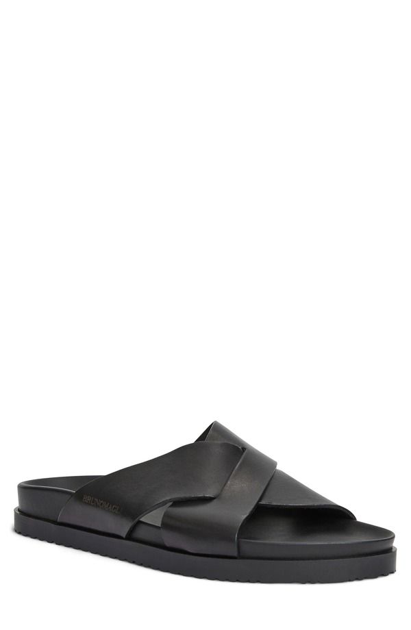 ブルーノマグリ メンズ シューズ サンダル Bruno Magli Bologna Slide Sandal Black ブラック