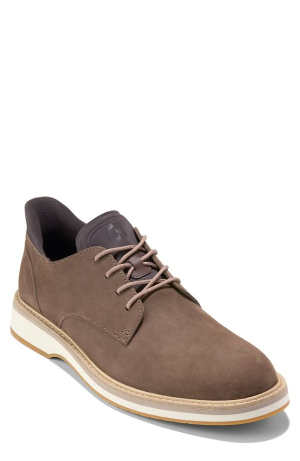 コールハーン メンズ シューズ オックスフォード Cole Haan Mansfield Grand Plain Toe QuickOn Oxford Truffle Nubuck Chocolate