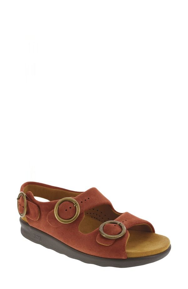 サス レディース シューズ サンダル SAS Relaxed Slingback Sandal Multiple Widths Available Rust ラスト