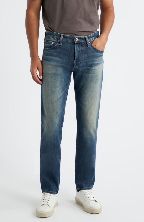 エージー メンズ ボトムス デニムパンツ ストレート ジーンズ AG Everett Slim Straight Leg Jeans Gower