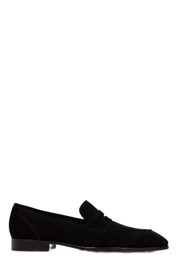 アンソニー ヴィア メンズ シューズ スリッポン・ローファー Anthony Veer Belmont Penny Loafer Velvet Noir Black ブラック