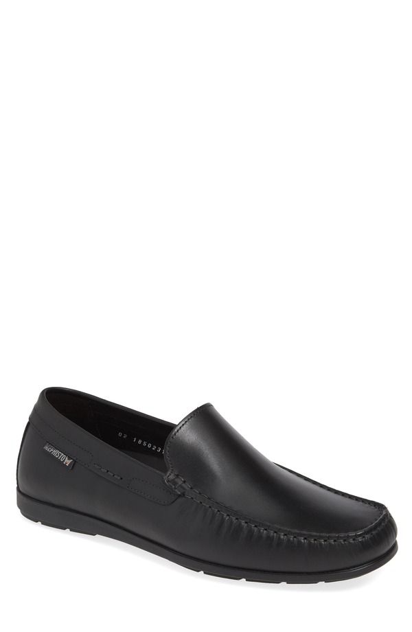 メフィスト メンズ シューズ Mephisto Algoras SlipOn Blk Smo 38