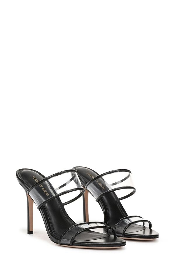 ヴェロニカ ベアード レディース シューズ ヒール サンダル Veronica Beard Asha Sandal Clear Black ブラック