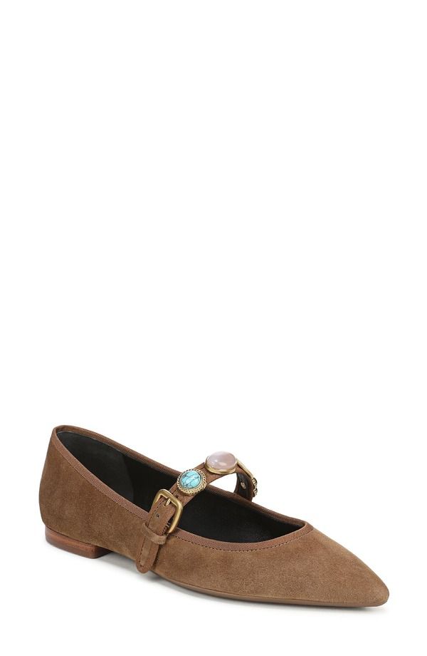 ヴェロニカ ベアード レディース シューズ パンプス Veronica Beard Selene Charms Pointed Toe Flat Chestnut