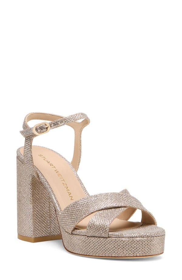 スチュアート ワイツマン レディース シューズ ヒール プラットフォーム サンダル Stuart Weitzman Dayna Platform Sandal Poudre
