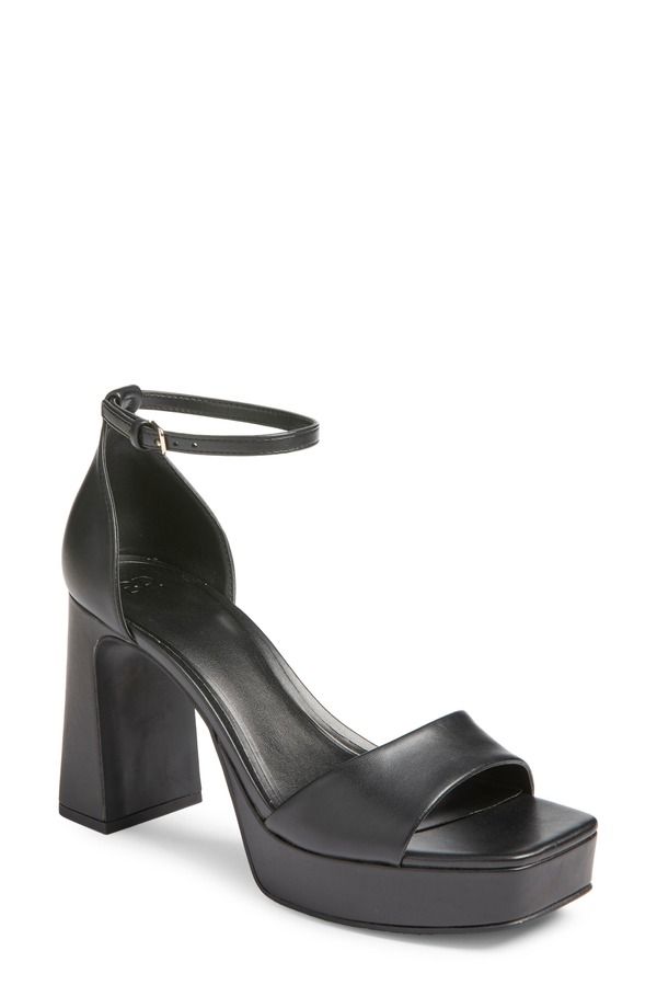 ビーピー レディース シューズ ヒール プラットフォーム サンダル アンクル BP Helix Platform Ankle Strap Sandal Black ブラック