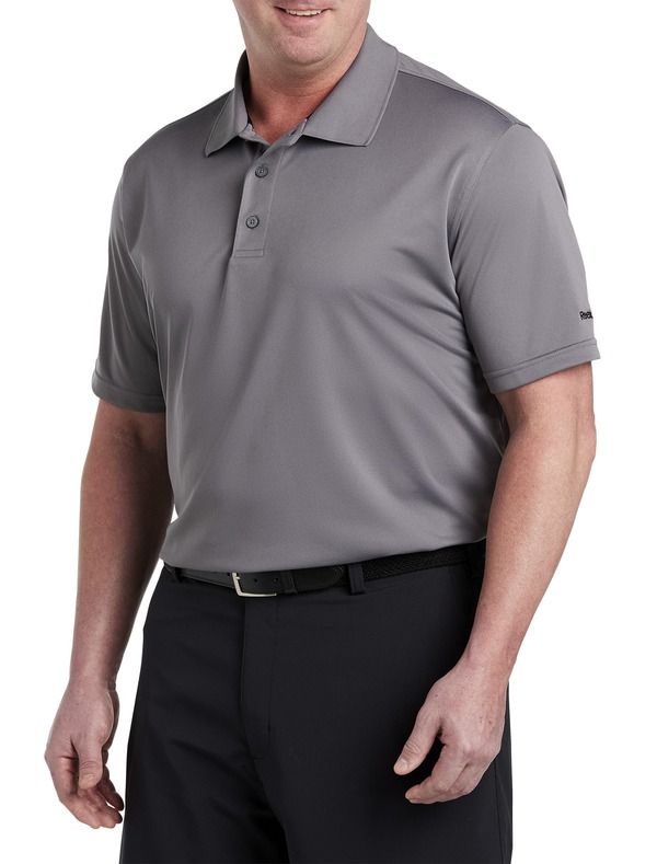 リーボック メンズ トップス ポロシャツ Reebok Performance Solid Polo Shark Grey グレー