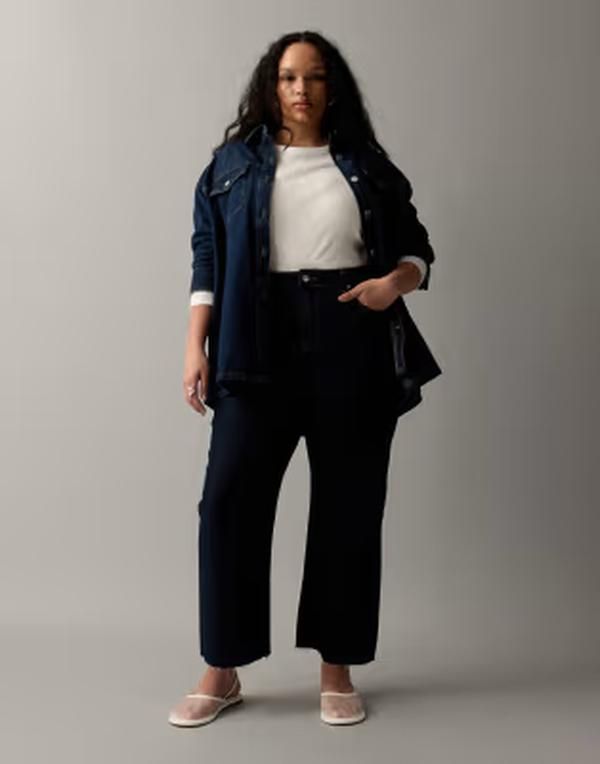 エイソス レディース ボトムス デニムパンツ ストレート アンクル ジーンズ ASOS DESIGN Curve ankle grazer comfort stretch straight leg j