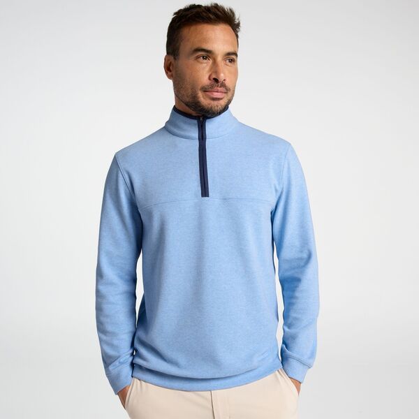 ウォルターヘーゲン メンズ トップス シャツ Walter Hagen Mens Performance 11 Twill 14 Zip Golf Pullover Soft Blue ブルー