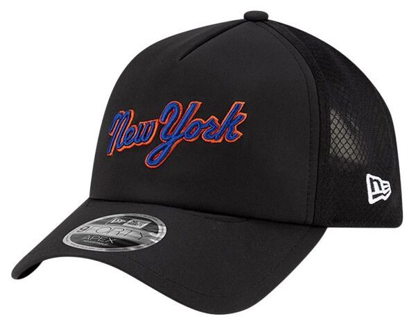 ニューエラ メンズ アクセサリー 帽子 New Eradult New York Mets Black Batting Practice Apex 9Forty Adjustable Hat NoCo