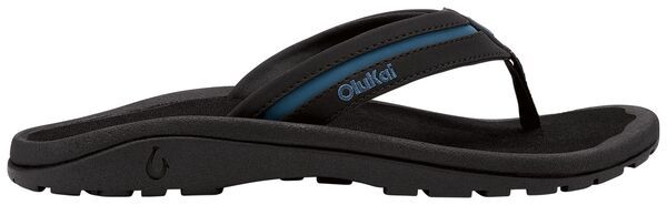 オルカイ メンズ シューズ サンダル OluKai Mens Ohana Palua Sandals BlackSlate Blue ブラック