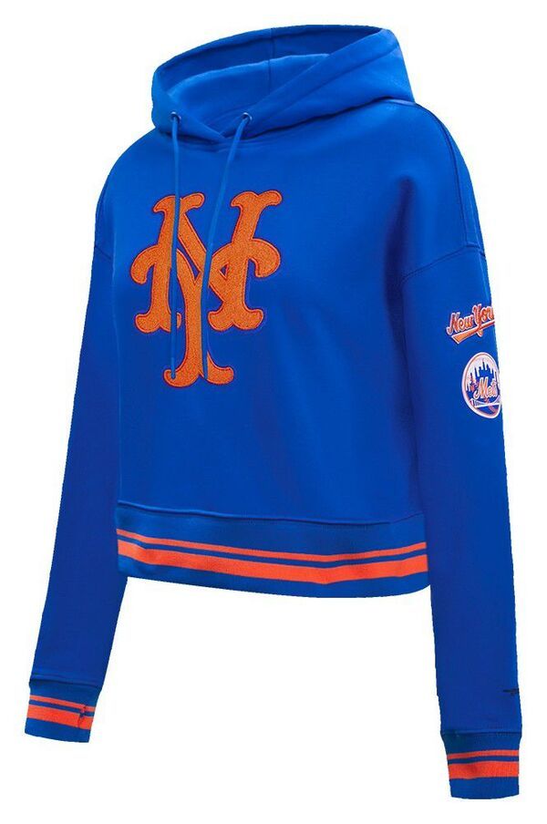 プロスタンダード レディース アウター パーカー・スウェット クロップド フリース Pro Standard Womens New York Mets Retro Cropped Fleece Hoo