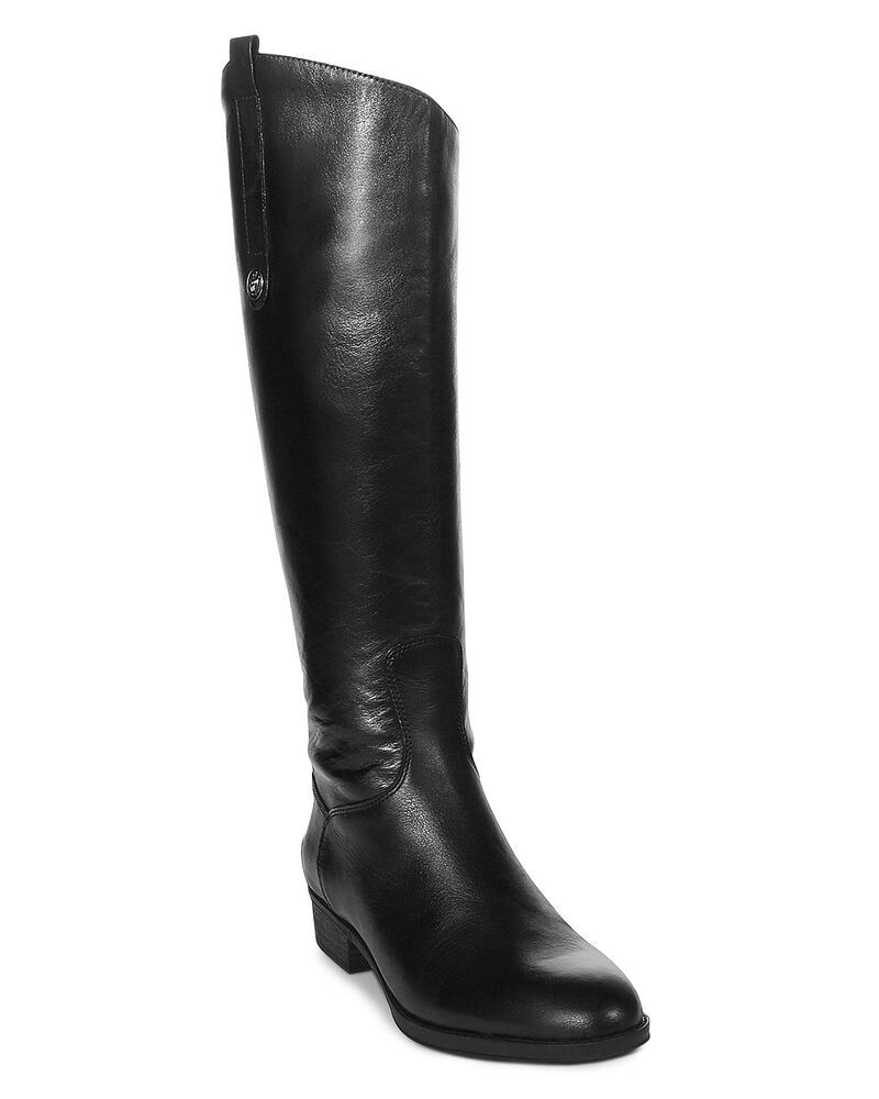 サムエデルマン レディース シューズ ブーツ・レインブーツ レザー ヒール Sam Edelman Womens Penny Round Toe Leather LowHeel Riding Boot