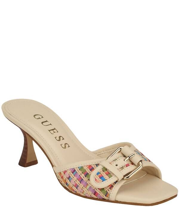ゲス レディース シューズ サンダル Guess Dista 2 Pastel Rainbow Buckle Hardware Slide Sandals Rainbow Multi マルチカラー