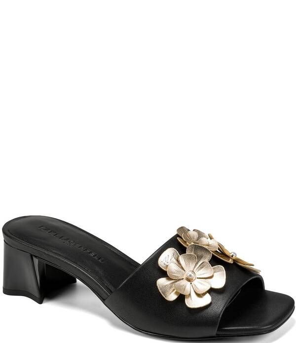 カール ラガーフェルド レディース シューズ サンダル フラワー柄 フラワー KARLAGERFELD PARISandreea Floral Dresslide Sandals Black ブラック