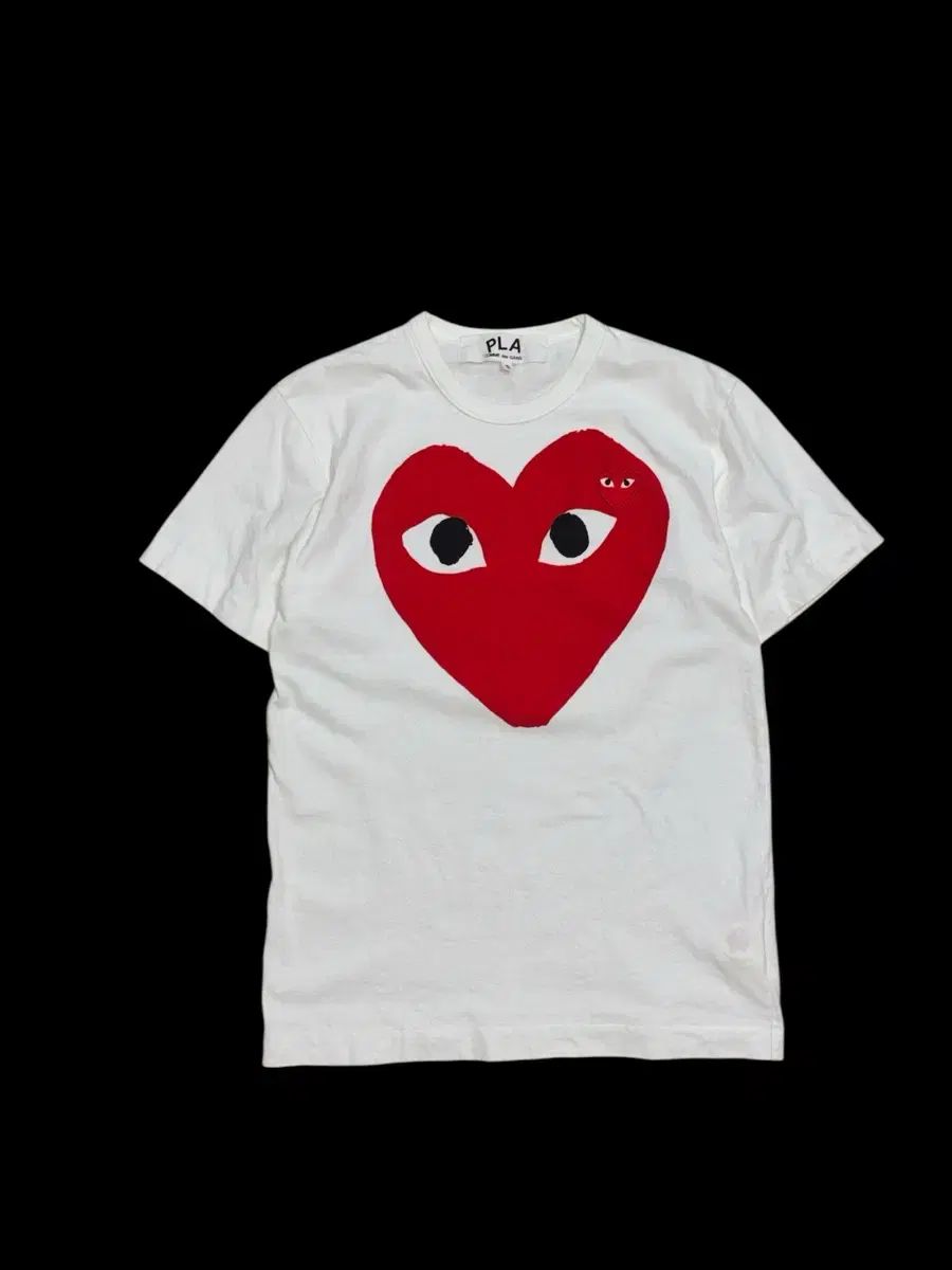 COMME des GARCONS コム・デ・ギャルソン PLAY プレイ ダブル ハート ビックハート 半袖