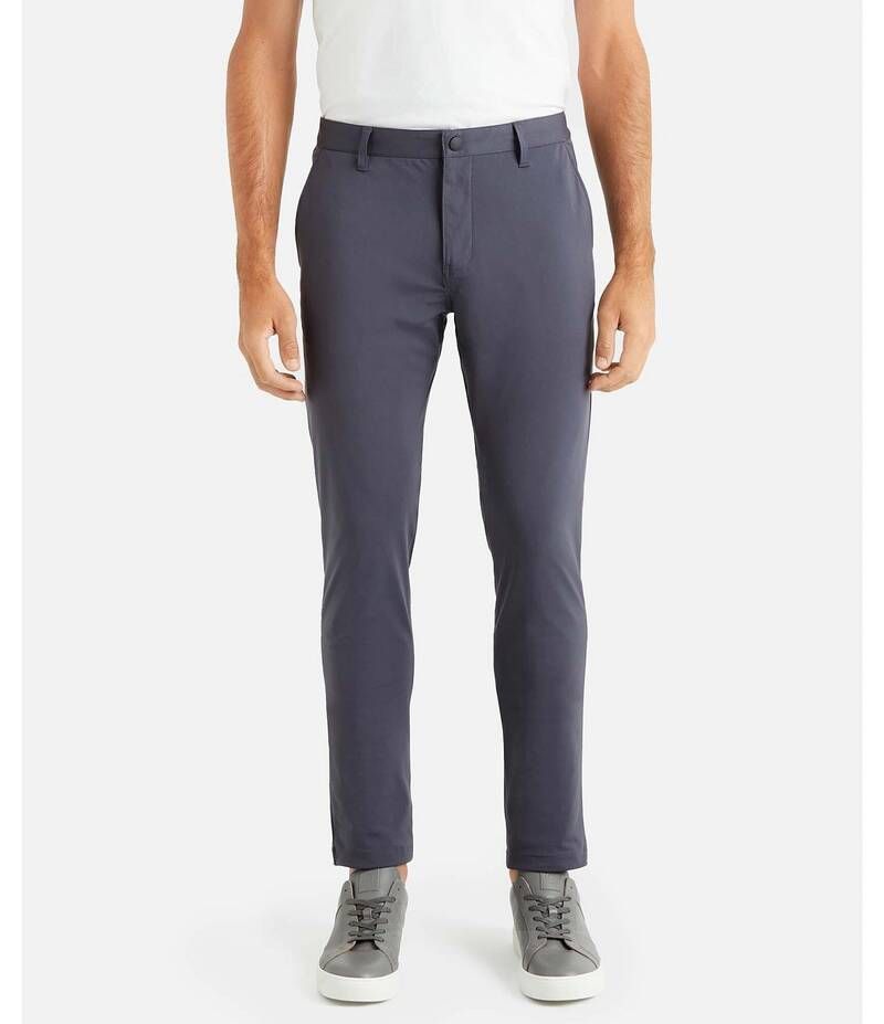 ローヌ メンズ ボトムス カジュアルパンツ スリムフィット パンツ RHONE Slim Fit Flat Front Commuter Stretch Pants Iron