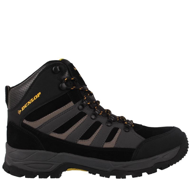 ダンロップ メンズ シューズ ブーツ・レインブーツ Tシャツ キャップ ブーツ Dunlop Michigan Mens Steel Toe Cap Safety Boots BlackCharcoa