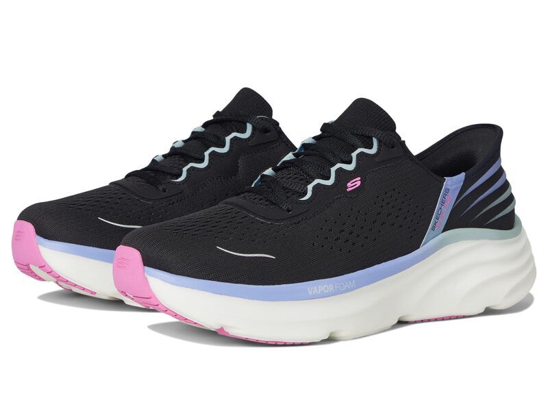 スケッチャーズ レディース シューズ スニーカー SKECHERS DLux Vapor Hands Free SlipINS Black Multi ブラック