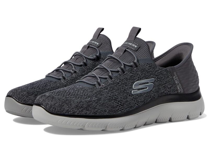 スケッチャーズ メンズ シューズ スニーカー SKECHERS Summits Key Pace Hands Free SlipIn CharcoalBlack ブラック