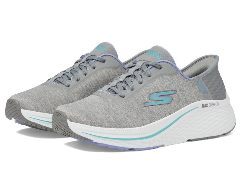 スケッチャーズ レディース シューズ スニーカー SKECHERS Max Cushioning Elite 20 Prevail Hands Free SlipIns GrayBlue グレー