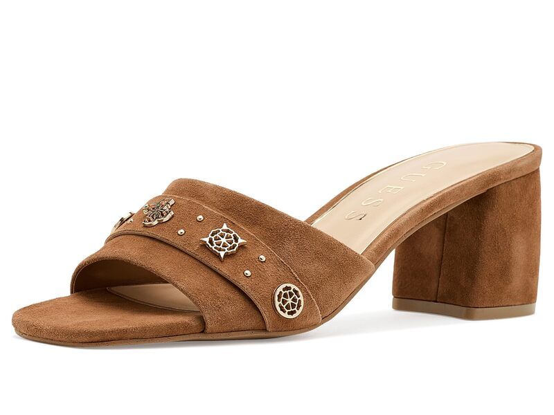 ゲス レディース シューズ ヒール GUESS Gauri Cognac Suede
