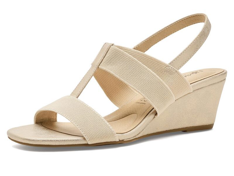 ライフストライド レディース シューズ ヒール サンダル LifeStride Sweet Slingback Sandals Platino Gold ゴールド 16,485円