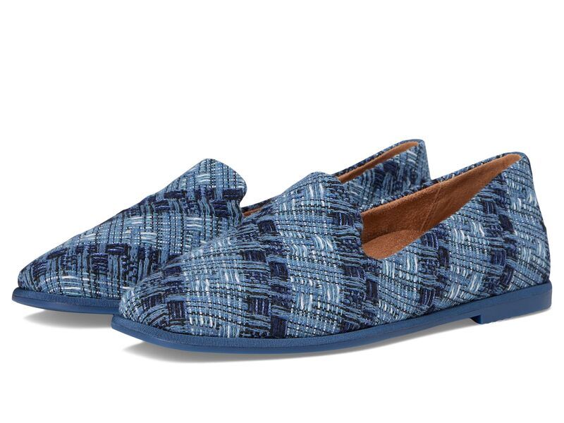バイオニック レディース シューズ スリッポン・ローファー VIONIC Willa 20 LoaferMoc Shoes Dark Denim Knit デニム