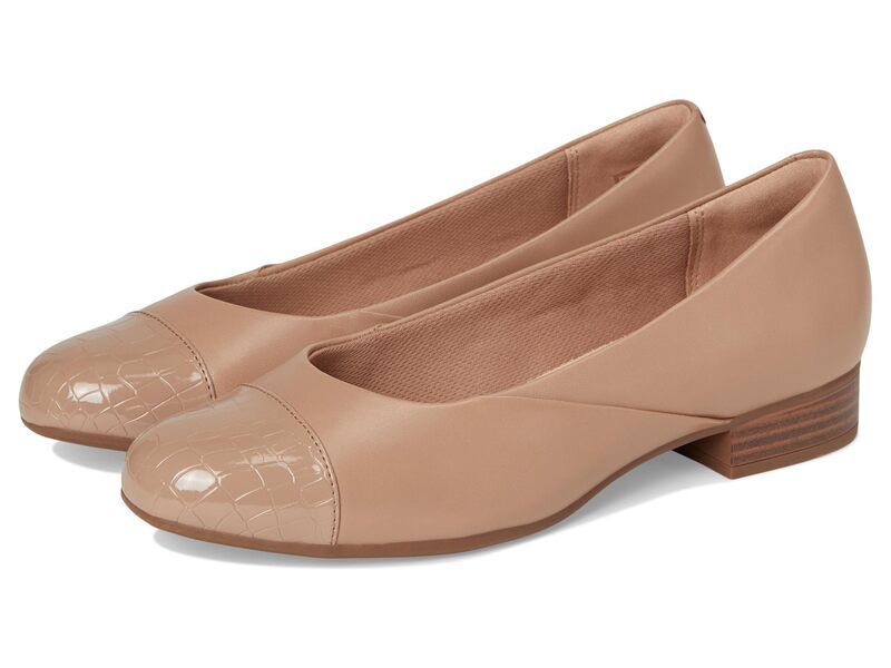 クラークス レディース シューズ ヒール Clarks Juliet Rise Warm Beige Leat ベージュ