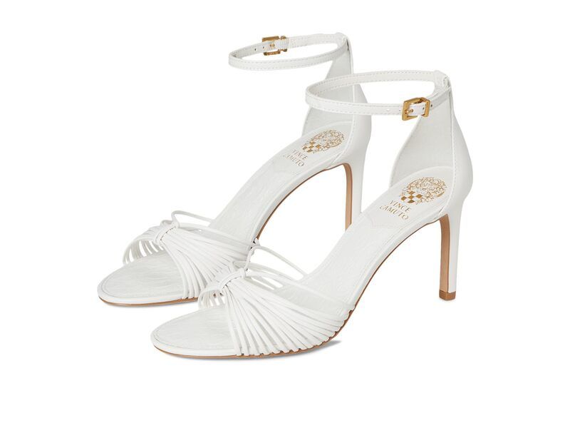 ヴィンスカムート レディース シューズ ヒール サンダル Vince Camuto Blaine Strappy Band High Heel Sandals Bianco