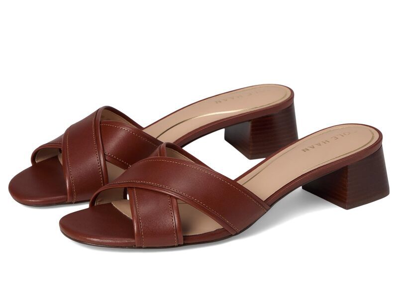 コールハーン レディース シューズ ヒール サンダル Cole Haan Landon Sandals 40mm Dark Cuoio Leat