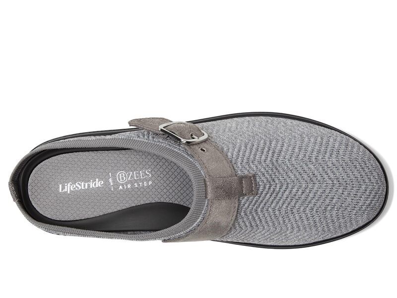 ライフストライド レディース シューズ スリッポン・ローファー ニット LifeStride Balanceknit MuleClog Shoes Grey Heather グレー